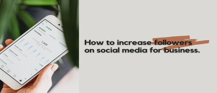 Increase social media followers for business